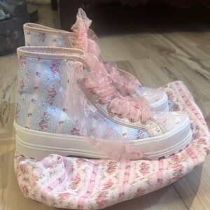 Superga x LoveShackFancy Pink Floral Sneakers